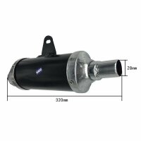 Auspuff Typ 1 schwarz Pit Bike Dirt Bike 125 ccm BBR