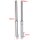 Standrohr Set Silber, Länge bis Achsmitte 500 mm, für 12 mm Achse