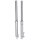Standrohr Set Silber, Länge bis Achsmitte 500 mm, für 12 mm Achse