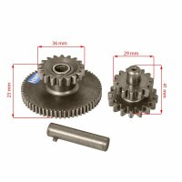 Kickstarter / Anlasser Ritzel SET CG 250 ccm 18...