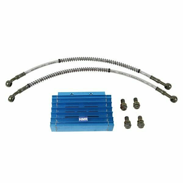 Performance Ölkühler Set blau AGB Pit Bike ATV CNC HMParts