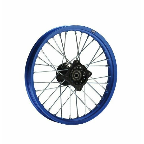 Alu Felge eloxiert 10 Zoll vorne blau 12 mm Typ2