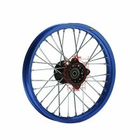 Alu Felge eloxiert 10 Zoll vorne blau 12 mm Typ2