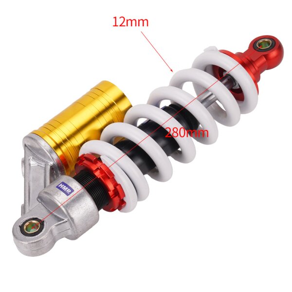 Federbein 280 mm mit Behälter HMParts ATV Quad Dirt Pit Bike