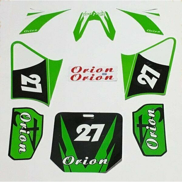 Aufkleber Sticker Set Orion grün 4-Takt 50-125ccm Dirt Pit Bike