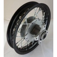 Felge 12 Zoll Trommel eloxiert hinten schwarz Typ2 Dirt...