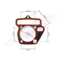 Top End Dichtsatz Lifan 125ccm Zylinderkopfdichtung Pit...