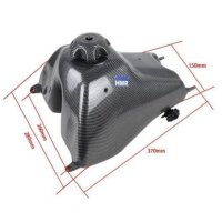 Benzin Kraftstoff Tank AGB 37 CRF 70 mit Deckel & Halter Set