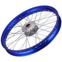 HMParts Pit Bike Dirt Bike Moto Cross ALU-Felge eloxiert 19 Zoll vorne Blau