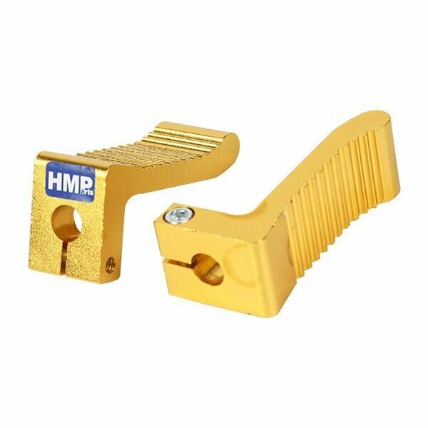 Fußraster Fußrasten Alu Gold Typ6 Pocket Bike HMParts