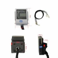 TachoTachometer Typ 5 Silber Quad ATV Buggy Jinling HMParts