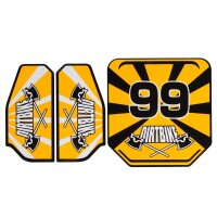 HMParts Top Aufkleber Set >99< Gelb Pit Bike Dirt Bike