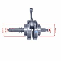 Kurbelwelle 250 ccm 250L JH0912F, Welle 15mm