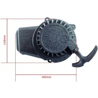 HMParts ALU - Seilzugstarter/Pull Starter - Typ6 schwarz