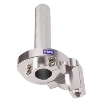 HMParts Performance Race Kurzgasgriff Gasgriff Alu Farbe silber Dirt Bike Pit Bike