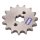 Ritzel 15 Z 428 17 mm mit Sicherungsblech Dirt  Bike Quad ATV Monkey DAX HMParts