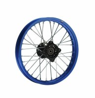 HMParts Alu Felge eloxiert 14 Zoll vorne blau 12 mm Typ2 Pit Dirt Bike Cross