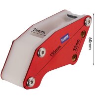 HMParts Kettenführung/Schleifblock rot