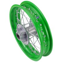 Stahl Felge 1.85x12 Zoll hinten Grün Pit Bike Dirt...