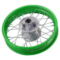 Stahl Felge 1.85x12 Zoll hinten Grün Pit Bike Dirt Bike Cross - HMParts
