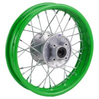 Stahl Felge 1.85x12 Zoll hinten Grün Pit Bike Dirt Bike Cross - HMParts