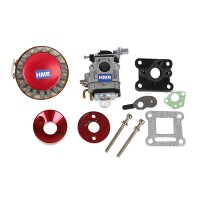 Tuning Vergaser Set 47 CCM / 49 CCM 15 mm rot  Pocket Bike Mini Cross HMParts