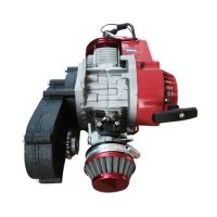 Tuning Motor Mini Cross Dirt Bike Mini Quad 2-Takt Big Bore rot TOP