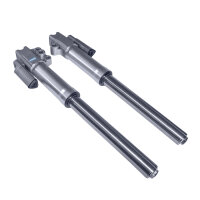 HMParts Tauchrohr Standrohr Set 490 mm silber E-Scooter