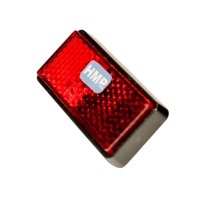 Reflektor Rückstrahler rot eckig klein Fahrrad HMParts 