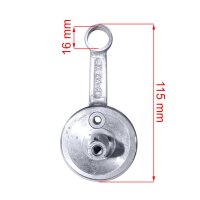 Pocket Bike / Cross / Dirt Bike 2-Takt Vollwange Tuning Kurbelwelle HLIE 44-6, Kolbenbolzen 12 mm