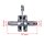 Pocket Bike / Cross / Dirt Bike 2-Takt Vollwange Tuning Kurbelwelle HLIE 44-6, Kolbenbolzen 12 mm