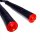 HMParts Tauchrohr Standrohr Set 710 mm schwarz/rot Dirtbike Pitbike