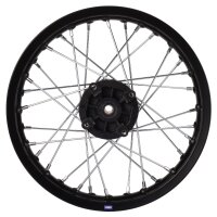 HMParts Alu Felge hinten 14 Zoll Typ 17 schwarz Pit Bike Dirt Bike Cross
