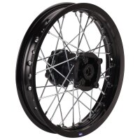 HMParts Alu Felge hinten 14 Zoll Typ 17 schwarz Pit Bike Dirt Bike Cross