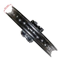 HMParts Alu Felge hinten 14 Zoll Typ 17 schwarz Pit Bike Dirt Bike Cross
