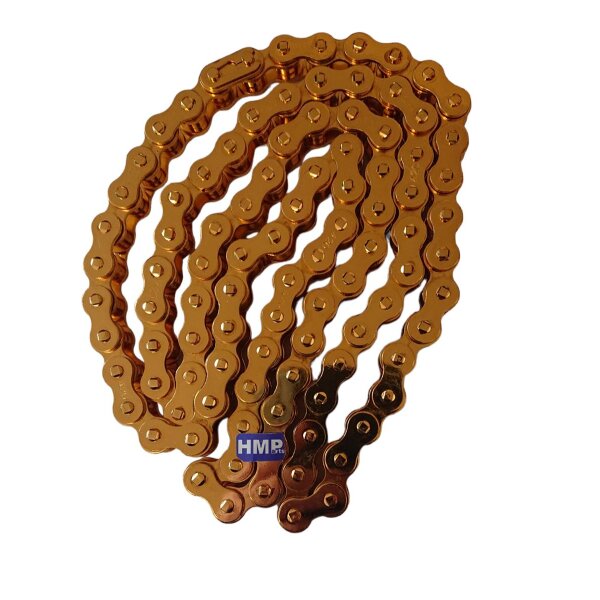 Kette 420, 49 Glieder, gold eloxiert