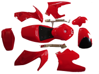 Verkleidungs Set komplett Rot mit Sitzbank Pocket Bike...