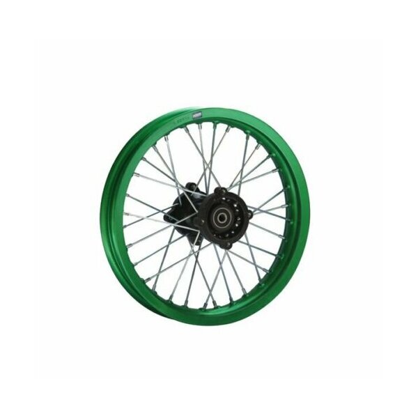 Alu Felge eloxiert 14 Zoll hinten grün 15 mm Typ2 Pit Dirt Bike Cross