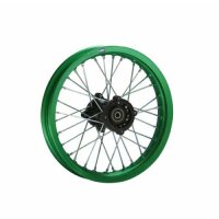 Alu Felge eloxiert 14 Zoll hinten grün 15 mm Typ2...