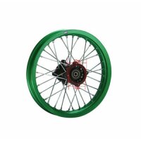 Alu Felge eloxiert 14 Zoll hinten grün 15 mm Typ2...