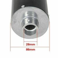 Auspuffendtopf Schalldämpfer ALU gold / grün Dirtbike Pitbike 50 - 150ccm