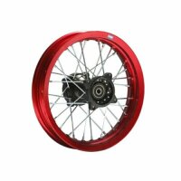 Alu Felge eloxiert 14 Zoll hinten rot 15 mm Typ2 Pit Dirt Bike Cross