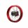 Alu Felge eloxiert 14 Zoll hinten rot 15 mm Typ2 Pit Dirt Bike Cross