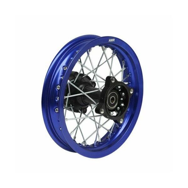 Alu Felge eloxiert 14 Zoll hinten blau 15 mm Typ2  Pit Dirt Bike Cross