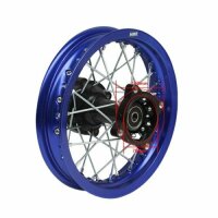 Alu Felge eloxiert 14 Zoll hinten blau 15 mm Typ2  Pit...