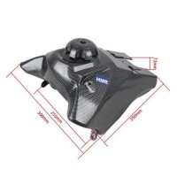 Benzin Tank / fuel tank - 125 -150 ccm - TTR Carbon Look