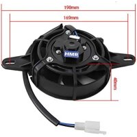 HMParts Dirt Bike / Pit Bike Lüfter - 12V - AGB / XMOTOS - Typ12