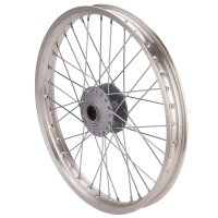 HMParts Pit Bike Dirt Bike Moto Cross ALU-Felge eloxiert 19 Zoll vorne Silber