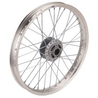 HMParts Pit Bike Dirt Bike Moto Cross ALU-Felge eloxiert 19 Zoll vorne Silber