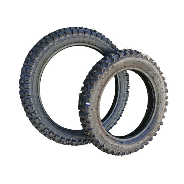 Reifen Set 3.00-12 hinten & 2.50-14 vorne MotoCross Dirtbike Pitbike Enduro